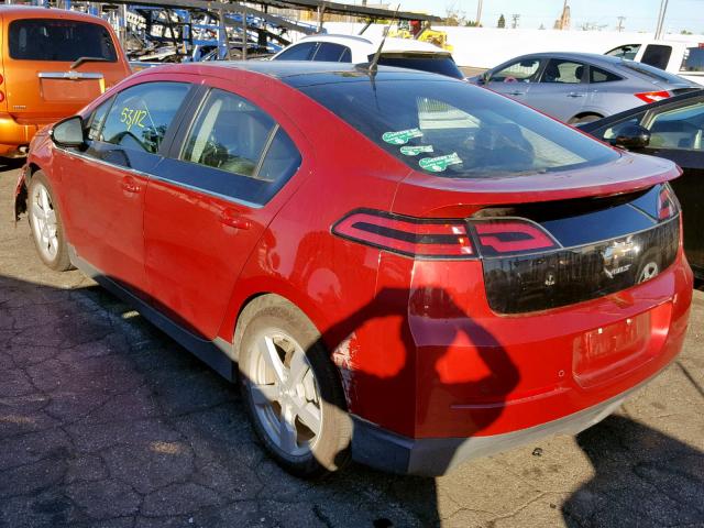 1G1RH6E43CU120735 - 2012 CHEVROLET VOLT RED photo 3