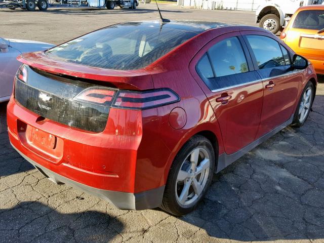 1G1RH6E43CU120735 - 2012 CHEVROLET VOLT RED photo 4