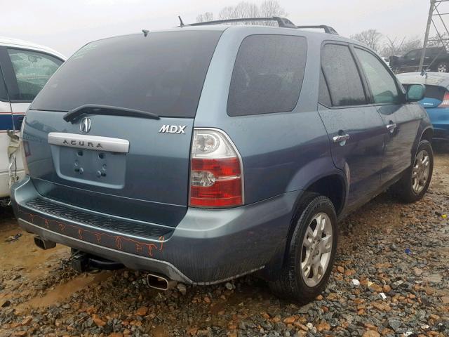 2HNYD188X6H520972 - 2006 ACURA MDX TOURIN BLUE photo 4