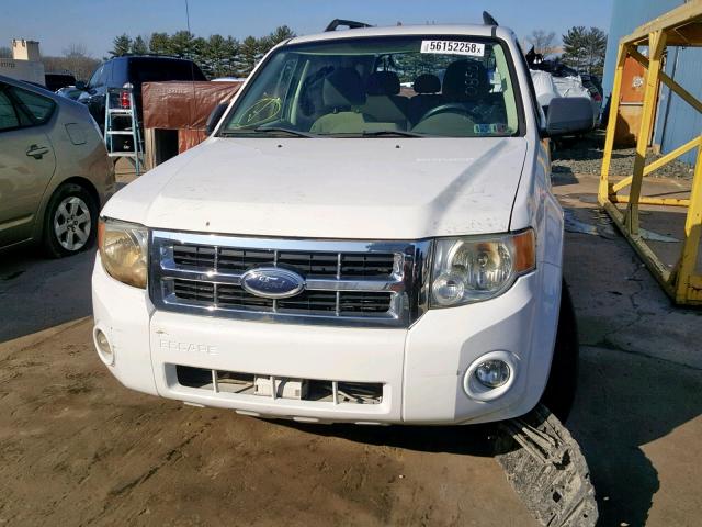 1FMCU59H08KB66098 - 2008 FORD ESCAPE HEV WHITE photo 9