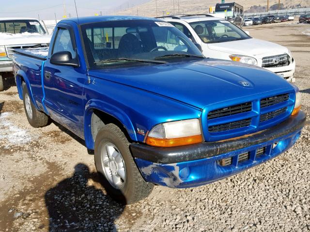 1B7FL26X5XS142411 - 1999 DODGE DAKOTA BLUE photo 1