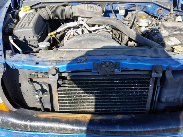 1B7FL26X5XS142411 - 1999 DODGE DAKOTA BLUE photo 7