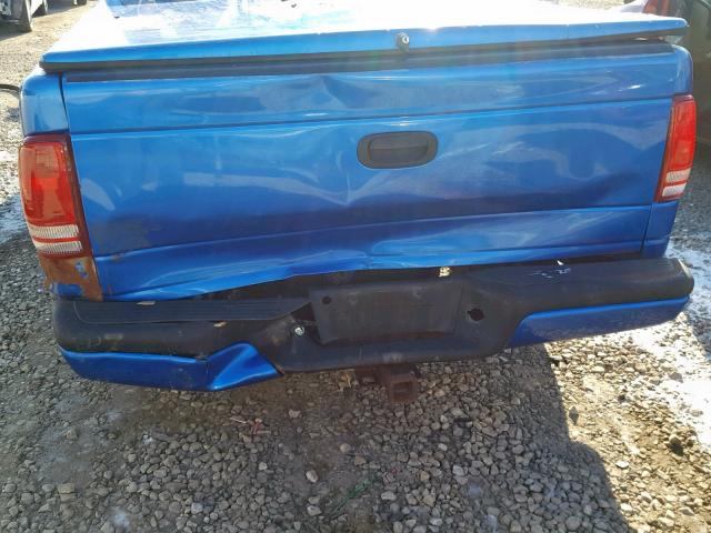 1B7FL26X5XS142411 - 1999 DODGE DAKOTA BLUE photo 9