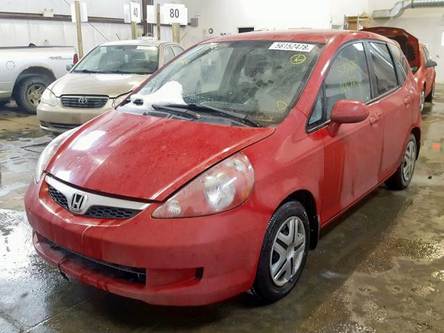 JHMGD38447S800857 - 2007 HONDA FIT RED photo 2