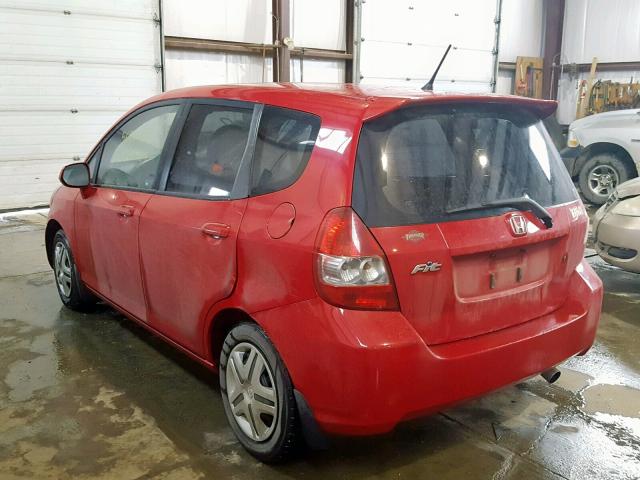 JHMGD38447S800857 - 2007 HONDA FIT RED photo 3