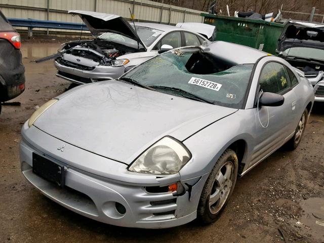 4A3AC44G63E029324 - 2003 MITSUBISHI ECLIPSE GS SILVER photo 2