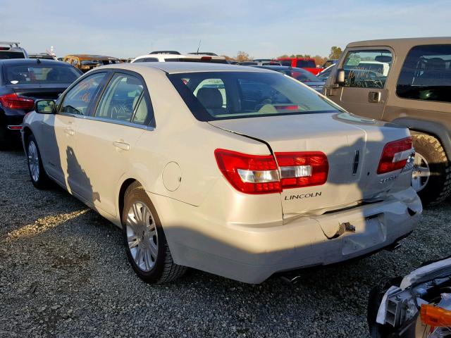 3LNHM26146R622205 - 2006 LINCOLN ZEPHYR CREAM photo 3