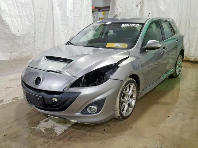 JM1BL1H48A1201766 - 2010 MAZDA SPEED 3 GRAY photo 2