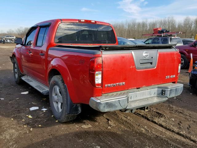 1N6AD07W95C433838 - 2005 NISSAN FRONTIER C MAROON photo 3