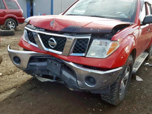 1N6AD07W95C433838 - 2005 NISSAN FRONTIER C MAROON photo 9