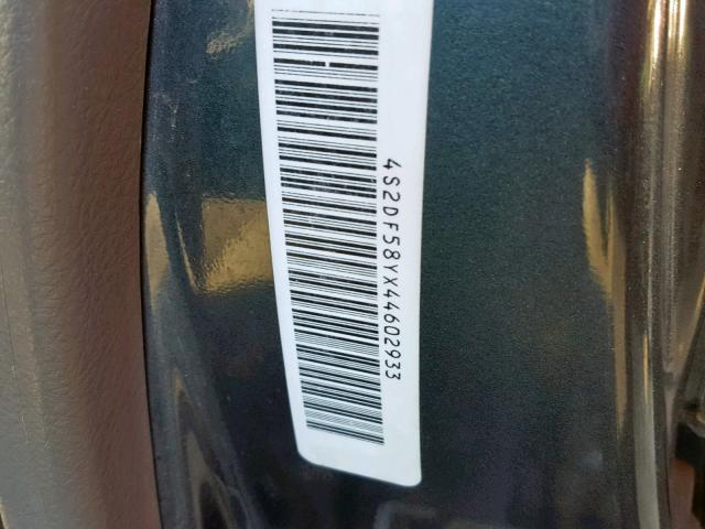 4S2DF58YX44602933 - 2004 ISUZU AXIOM XS Boz foto 10