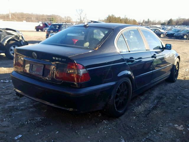 WBAEW534X4PN33628 - 2004 BMW 330 XI BLACK photo 4