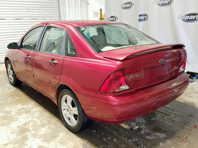 1FAFP38343W203180 - 2003 FORD FOCUS ZTS RED photo 3