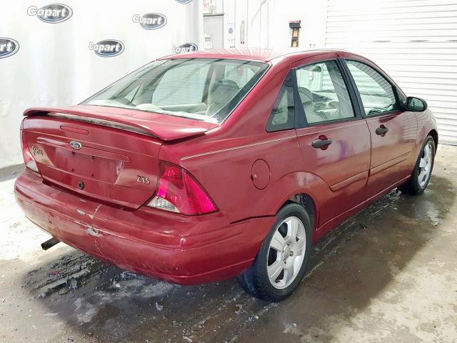1FAFP38343W203180 - 2003 FORD FOCUS ZTS RED photo 4