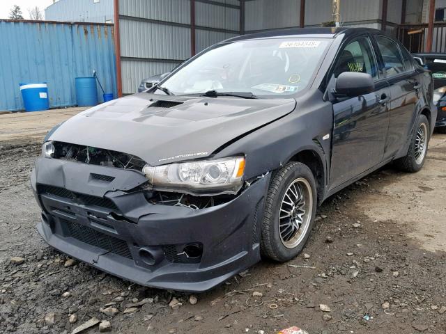 JA32U1FU2AU013869 - 2010 MITSUBISHI LANCER DE BLACK photo 2