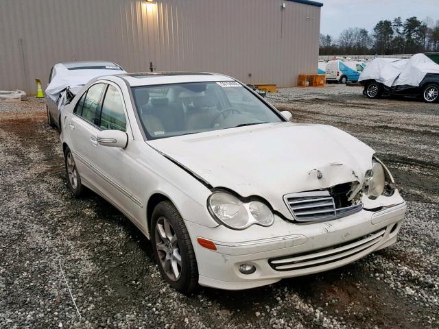 WDBRF92H37F929098 - 2007 MERCEDES-BENZ C 280 4MAT WHITE photo 1