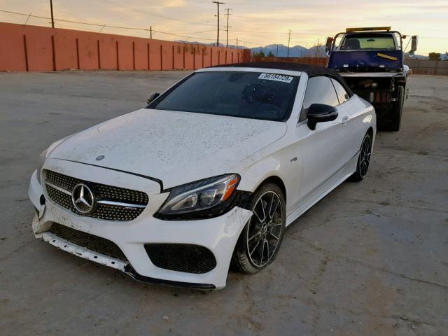 WDDWK6EB7HF504223 - 2017 MERCEDES-BENZ C 43 4MATI WHITE photo 2