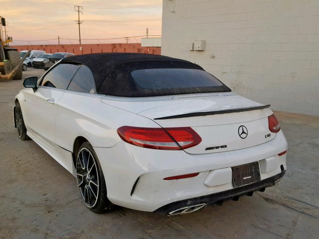 WDDWK6EB7HF504223 - 2017 MERCEDES-BENZ C 43 4MATI WHITE photo 3