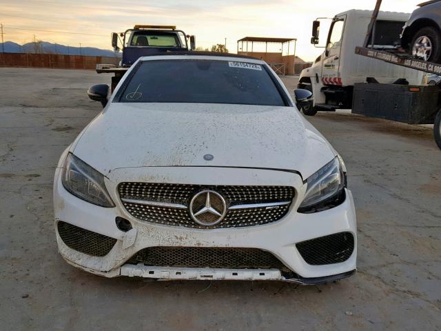 WDDWK6EB7HF504223 - 2017 MERCEDES-BENZ C 43 4MATI WHITE photo 9