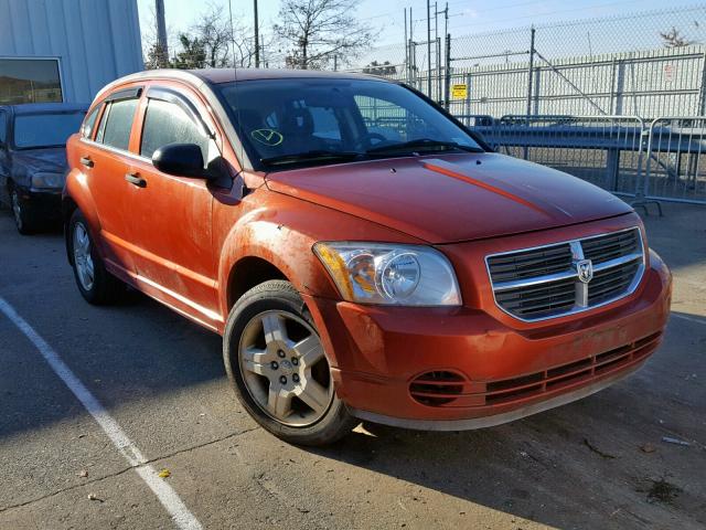 1B3HB48B48D587433 - 2008 DODGE CALIBER SX ORANGE photo 1