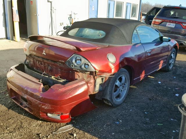 4A3AE45G24E037401 - 2004 MITSUBISHI ECLIPSE SP BURGUNDY photo 4