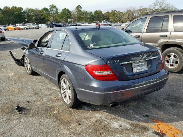 WDDGF4HB3EA926748 - 2014 MERCEDES-BENZ C 250 GRAY photo 3