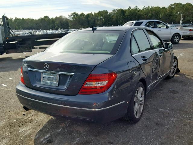 WDDGF4HB3EA926748 - 2014 MERCEDES-BENZ C 250 GRAY photo 4