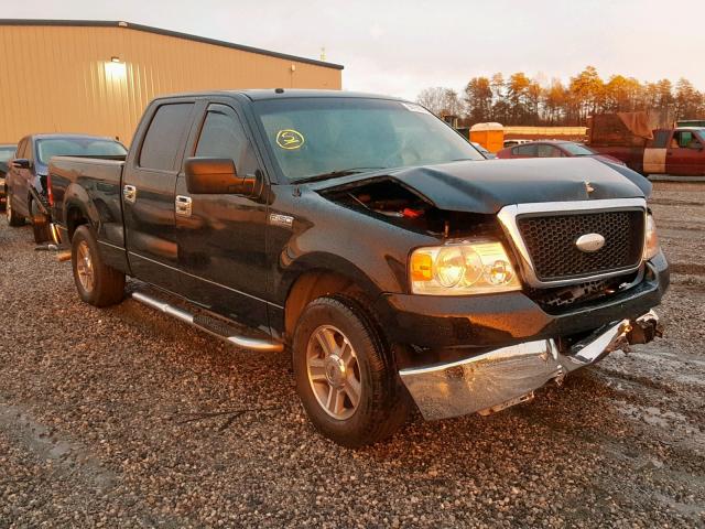 1FTRW12WX8FA43945 - 2008 FORD F-150 BLACK photo 1