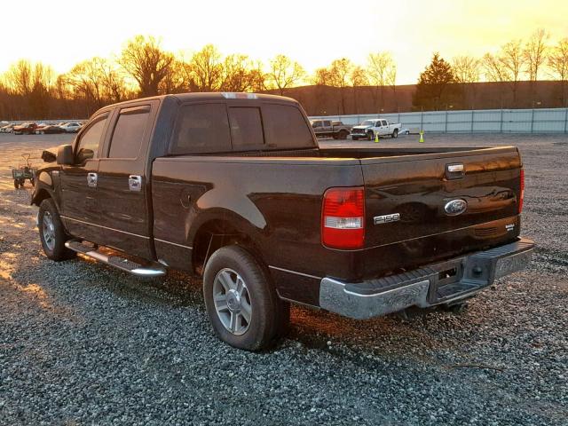 1FTRW12WX8FA43945 - 2008 FORD F-150 BLACK photo 3