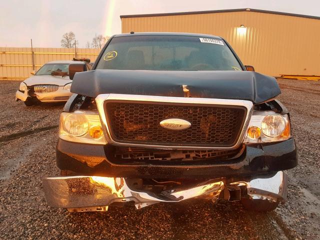 1FTRW12WX8FA43945 - 2008 FORD F-150 BLACK photo 9