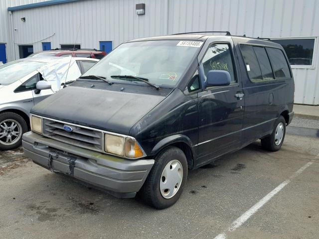 1FMCA11U6TZA96441 - 1996 FORD AEROSTAR BLACK photo 2