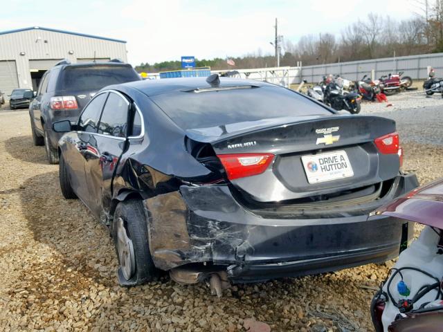1G1ZB5ST2HF278745 - 2017 CHEVROLET MALIBU LS BLACK photo 3