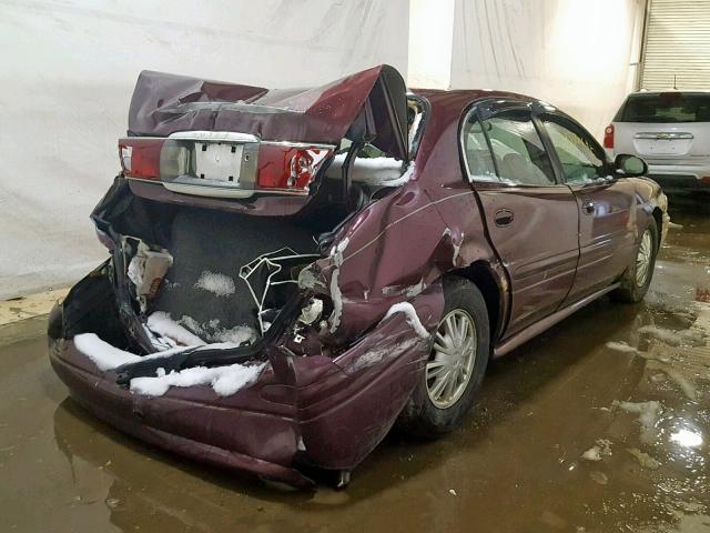 1G4HP54K034137830 - 2003 BUICK LESABRE CU MAROON photo 4