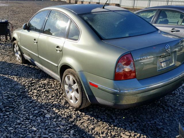 WVWRH63B03P387578 - 2003 VOLKSWAGEN PASSAT GLX GREEN photo 3