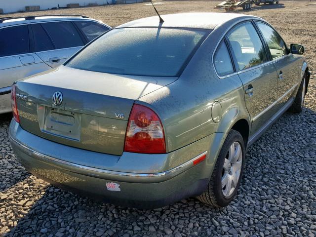 WVWRH63B03P387578 - 2003 VOLKSWAGEN PASSAT GLX GREEN photo 4