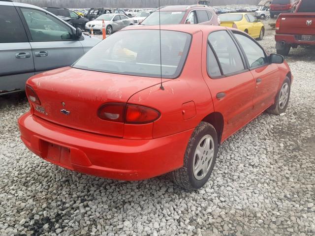 1G1JF524527273714 - 2002 CHEVROLET CAVALIER L RED photo 4