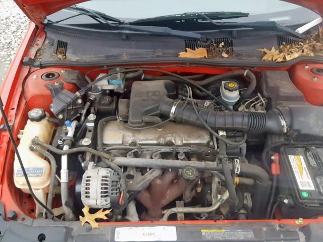 1G1JF524527273714 - 2002 CHEVROLET CAVALIER L RED photo 7