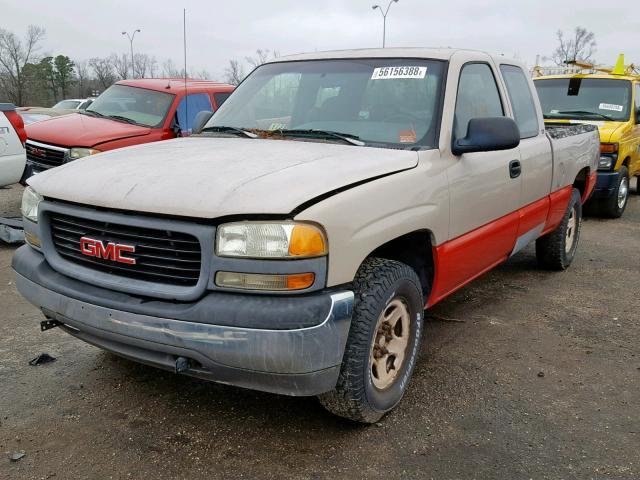 1GTEK19V6XE551552 - 1999 GMC NEW SIERRA CREAM photo 2