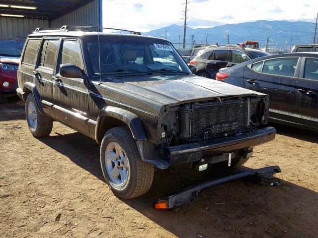 1J4FF68S1YL135476 - 2000 JEEP CHEROKEE L BLACK photo 1