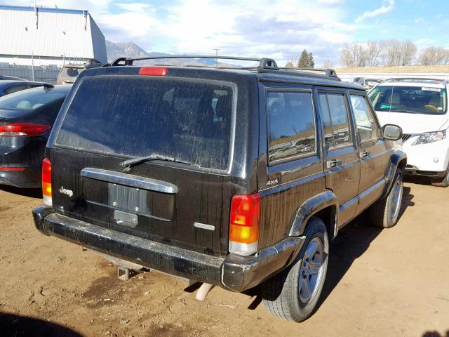 1J4FF68S1YL135476 - 2000 JEEP CHEROKEE L BLACK photo 4