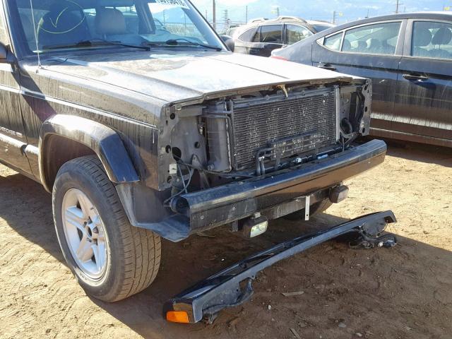 1J4FF68S1YL135476 - 2000 JEEP CHEROKEE L BLACK photo 9