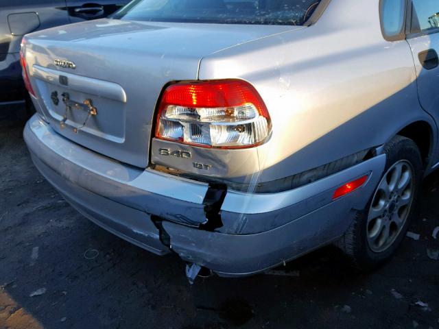 YV1VS29511F660776 - 2001 VOLVO S40 1.9T SILVER photo 9