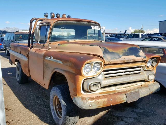 V3B58L114540 - 1958 CHEVROLET APACHE BEIGE photo 1