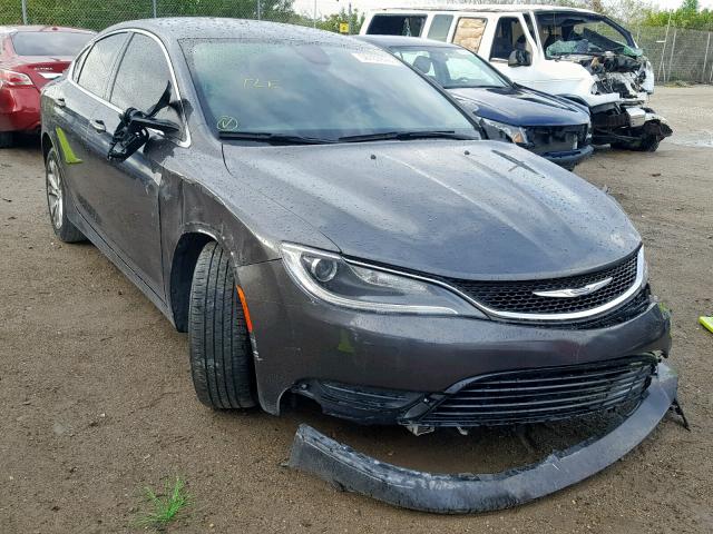 1C3CCCFB1GN196000 - 2016 CHRYSLER 200 LX GRAY photo 1