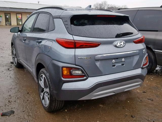 KM8K5CA53KU235974 - 2019 HYUNDAI KONA ULTIM SILVER photo 3