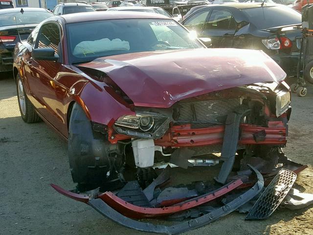 1ZVBP8AM6E5278381 - 2014 FORD MUSTANG BURGUNDY photo 1