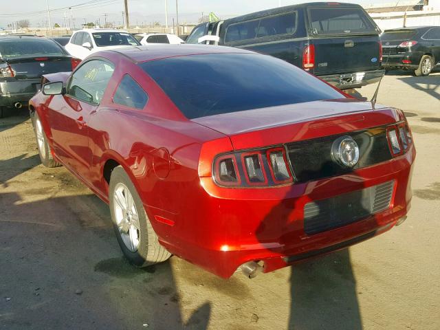 1ZVBP8AM6E5278381 - 2014 FORD MUSTANG BURGUNDY photo 3