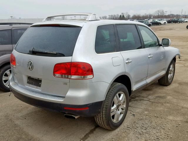 WVGMM77L35D011696 - 2005 VOLKSWAGEN TOUAREG 4. SILVER photo 4