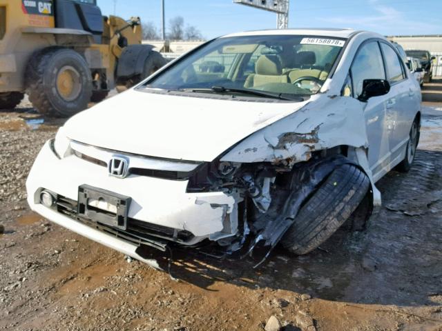 1HGFA16817L023730 - 2007 HONDA CIVIC EX WHITE photo 2