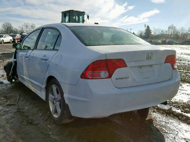 1HGFA16817L023730 - 2007 HONDA CIVIC EX WHITE photo 3